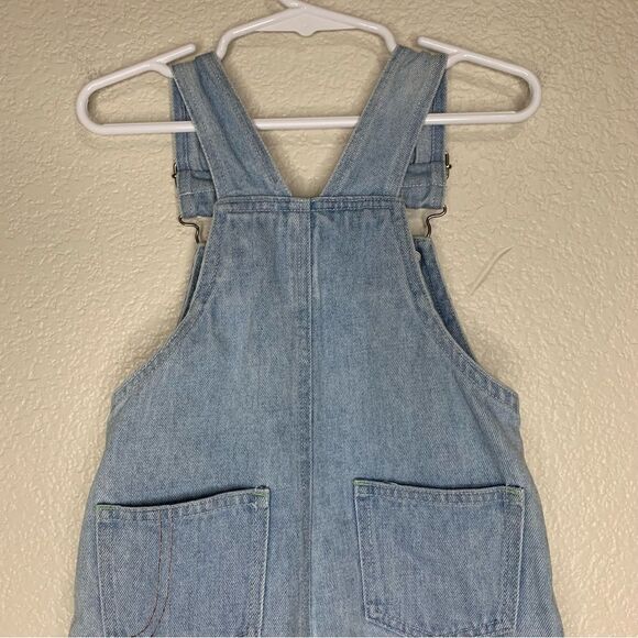 Rare 12 Months Unisex Embroidered Patch Denim Overall Pants - Picture 5 of 9